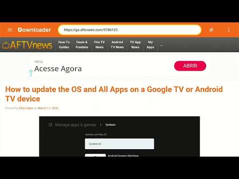 Prévia do tutorial em vídeo para baixar o UniTV na TV com o Downloader
